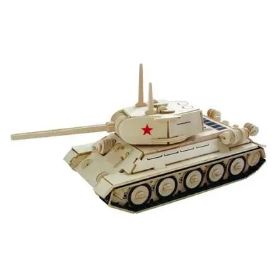 Woodcraft construction kit Dřevěné 3D puzzle Tank T-34 P