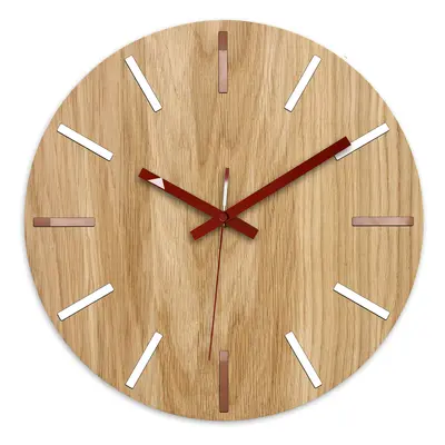 ModernClock Nástěnné hodiny Wood Solo hnědé