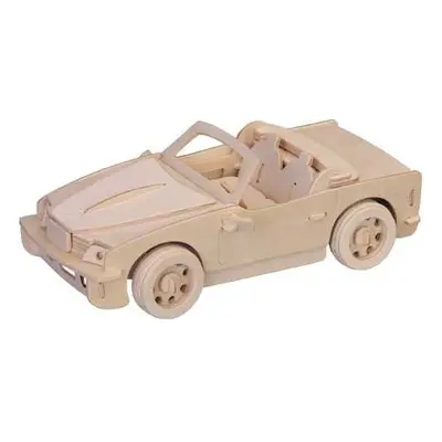 Woodcraft construction kit Dřevěné 3D puzzle BMW malé hnědé