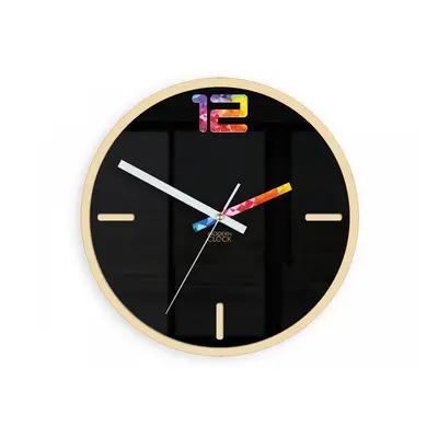 ModernClock Nástěnné hodiny Etno černé