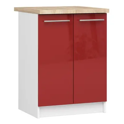 Ak furniture Kuchyňská skříňka Olivie S 60 cm 2D bílo-červená