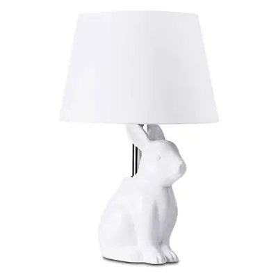 Konsimo Stolní lampa LEPUS bílá