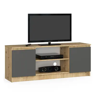 Ak furniture TV stolek Beron 140 cm dub artisan/grafit šedý