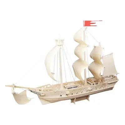 Woodcraft construction kit Dřevěné 3D puzzle Plachetnice