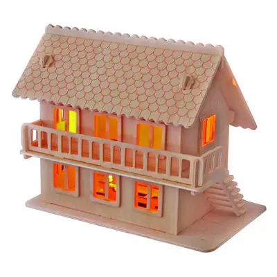 Woodcraft construction kit Dřevěné 3D puzzle Vila II