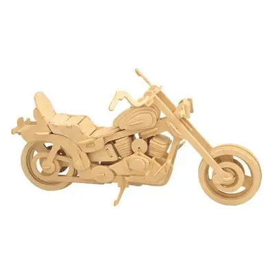 Woodcraft construction kit Dřevěné 3D puzzle Harley Davidson I hnědé