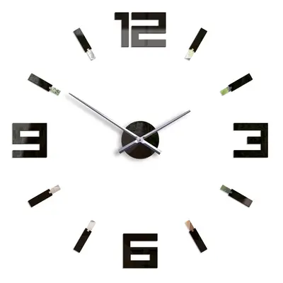 ModernClock 3D nalepovací hodiny Blink černé