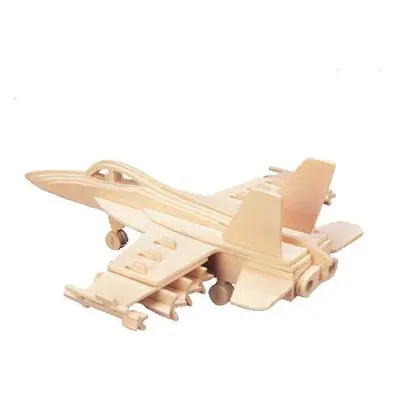 Woodcraft construction kit Dřevěné 3D puzzle STÍHAČKA hnědé