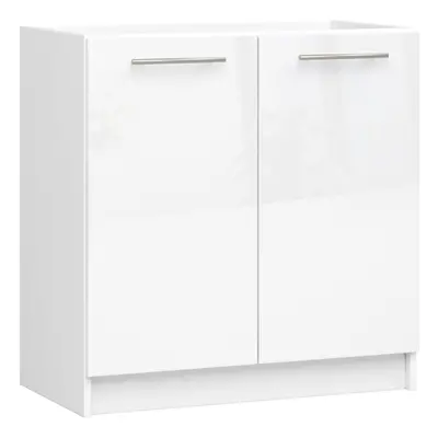 Ak furniture Kuchyňská skříňka pod dřez Olivie S 80 cm bílá/bílý lesk