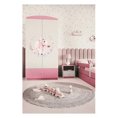 Kocot kids Dětská skříň Babydreams 90 cm jednorožec růžová