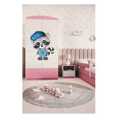 Kocot kids Dětská skříň Babydreams 90 cm mýval růžová