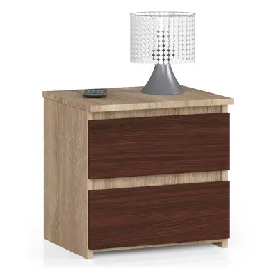 Ak furniture Noční stolek CL2 40 cm dub sonoma/wenge