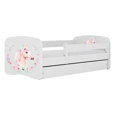 Kocot kids Dětská postel Babydreams kůň bílá, varianta 70x140, bez šuplíků, s matrací