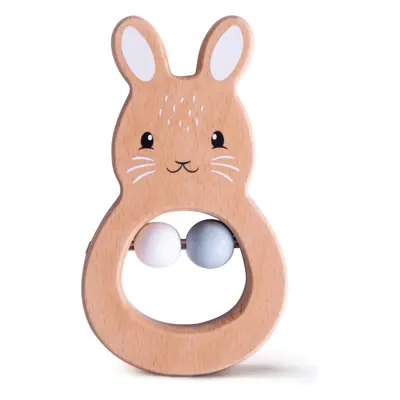 Bigjigs Toys Dřevěné chrastítko Rabbit