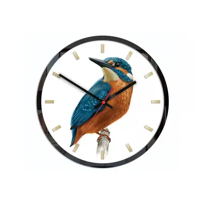 ModernClock Nástěnné hodiny Bird Unikat bílé