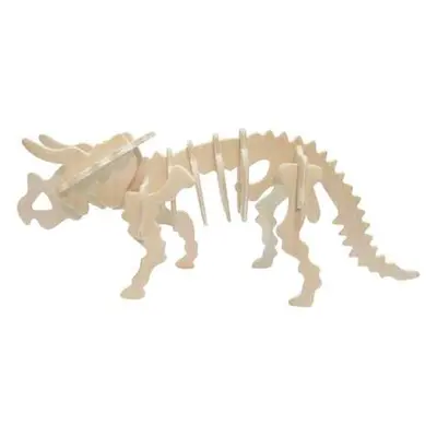 Woodcraft construction kit Dřevěné 3D puzzle Triceratops velký