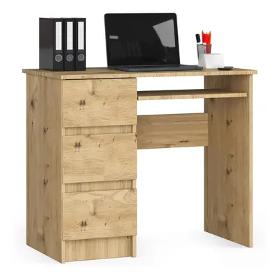 Ak furniture Psací stůl A-6 90 cm dub artisan levý