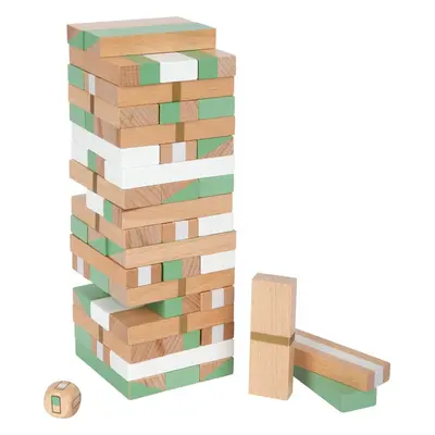 Small foot Dřevěná věž JENGA GOLD hnědo-zelená