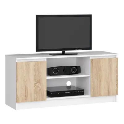 Ak furniture TV stolek Tonon 120 cm bílý/sonoma