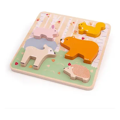 Bigjigs Toys Dřevěné puzzle ANIMALS