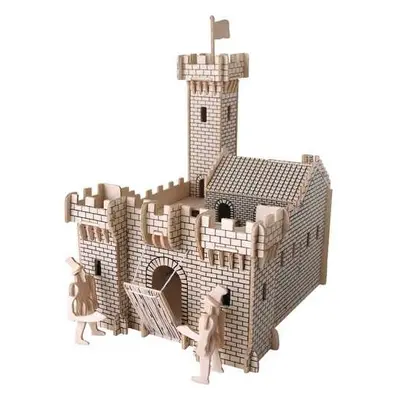 Woodcraft construction kit Dřevěné 3D puzzle Hrad I