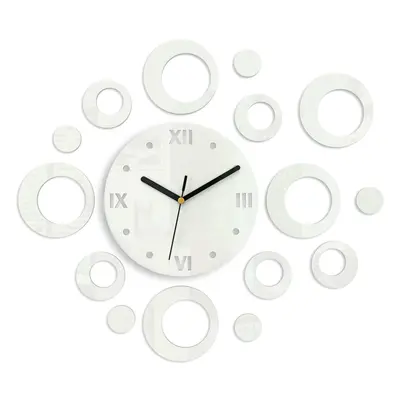 ModernClock 3D nalepovací hodiny Ring bílé