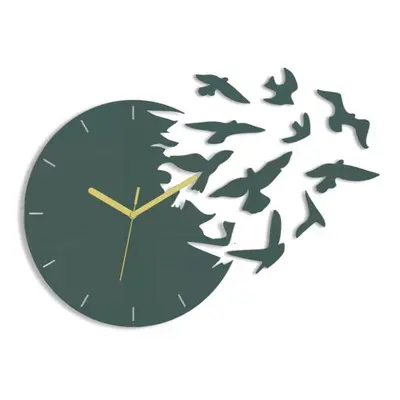 ModernClock 3D nalepovací hodiny Swallows šedé