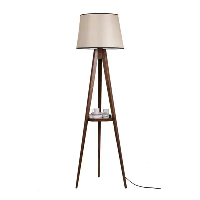 Opviq Stojací lampa Sehbali III 160 cm hnědá/béžová