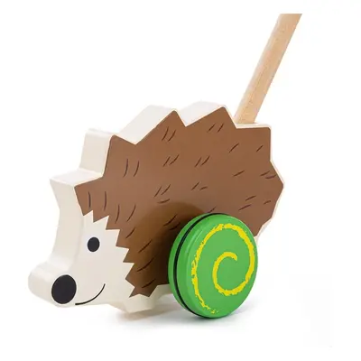 Bigjigs Toys Dřevěný jezdící ježek HEDGEHOG hnědý