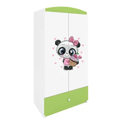 Kocot kids Dětská šatní skříň BABYDREAMS Panda zelená