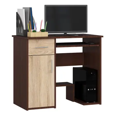 Ak furniture Volně stojící psací stůl Jay 90 cm wenge/dub sonoma