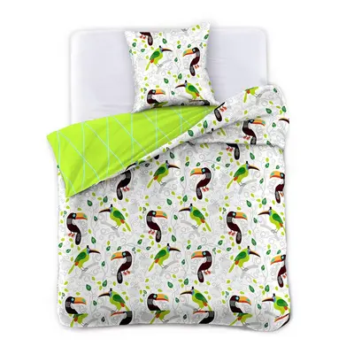 Bavlněné povlečení DecoKing Ducato TOUCAN, velikost 135x200+50x75*1