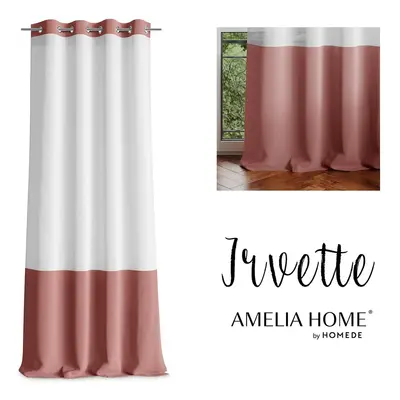 Záclona AmeliaHome Irvette hnědá, velikost 140x250