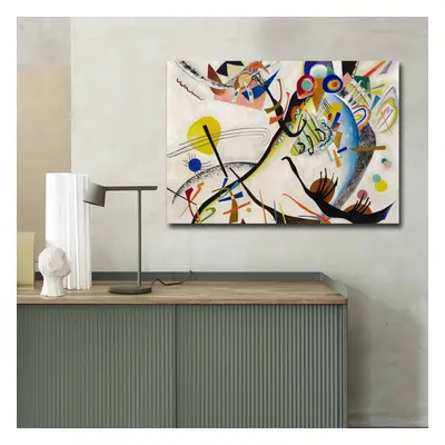 Hanah Home Obraz BLUE SEGMENT od W. KADINSKY 70x100 cm