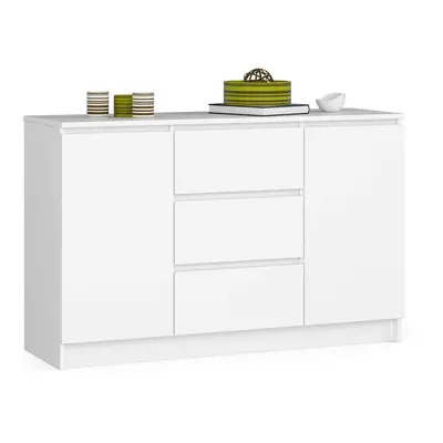 Ak furniture Komoda 120 cm K016 bílá