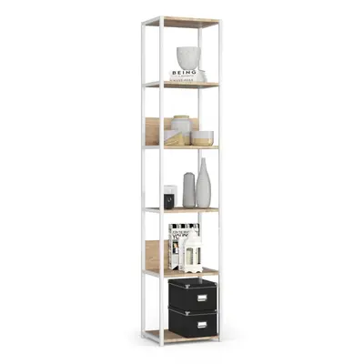 Ak furniture Regál LOFT 40 cm bílý/dub sonoma