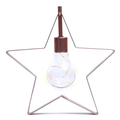 DecoKing Vánoční LED lampa STAR červená