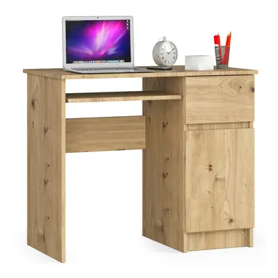 Ak furniture Psací stůl PIKSEL 90 cm dub artisan pravý