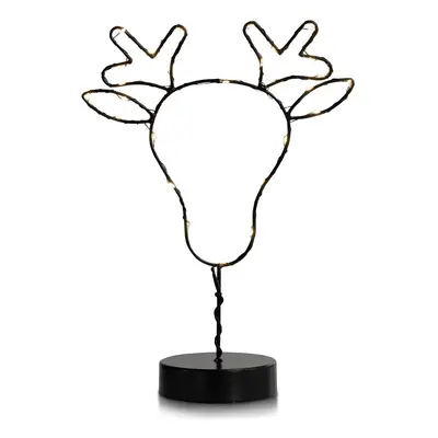 DecoKing LED Světelná dekorace Reindeer černá