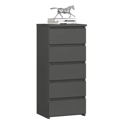 Ak furniture Komoda CL5 40 cm grafitově šedá