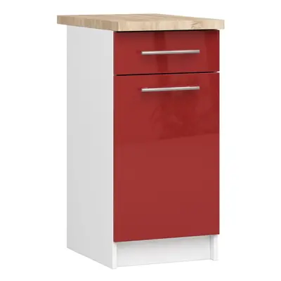 Ak furniture Kuchyňská skříňka Olivie S 40 cm 1D 1S bílo-červená