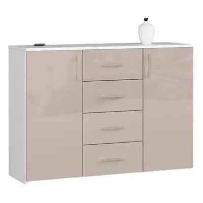 Ak furniture Komoda Kuba 45 110 cm bílá/cappuccino