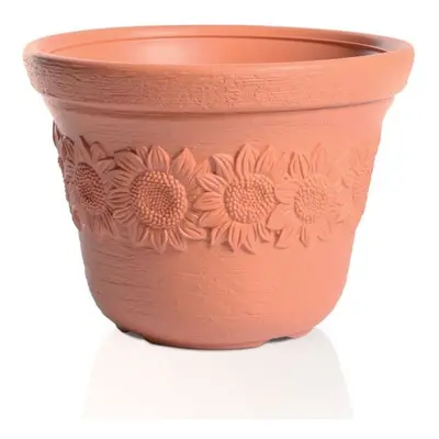 Prosperplast Květináč Sunny Flower oranžový, varianta 30 cm