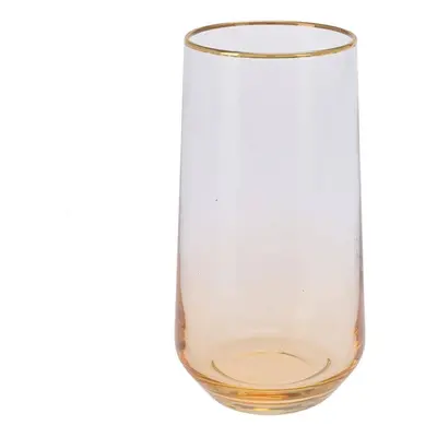 DekorStyle Sklenice Glassouri 470 ml jantarová/čirá