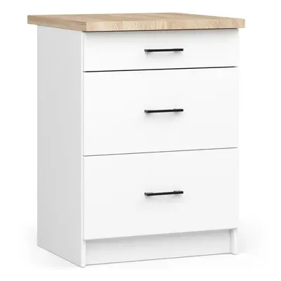 Ak furniture Kuchyňská skříňka Olivie S 60 cm 3S bílá