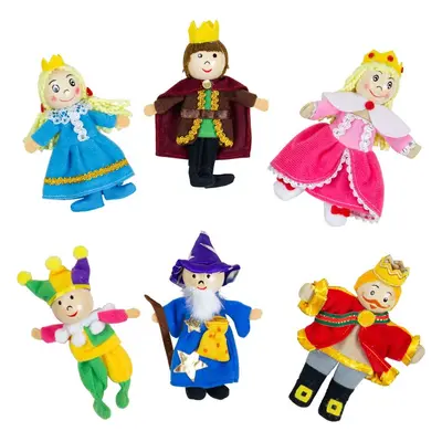 Bigjigs Toys Prstoví maňásci pohádkové postavičky ROYALTY