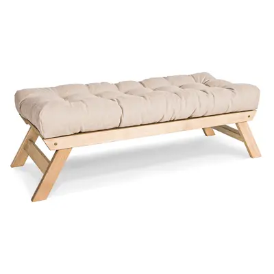 MarLiving Lavice BREEZIO 01 140 cm z masivu/krémová