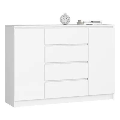 Ak furniture Komoda Kryštof 140 cm bílá