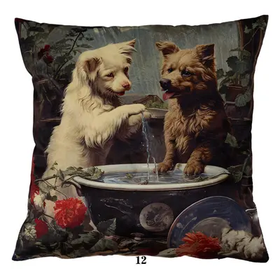 Faro Povlak na polštář DRUK DOG BATH 40x40 cm vícebarevný