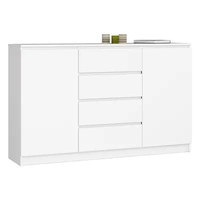 : Ak furniture Komoda Tove K 160,4 cm bílá matná